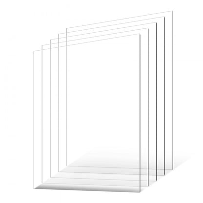 VEVOR 5-Pack PET/Plexiglass Sheets 610 x 914 mm Plastic Sheets 1 mm Thick