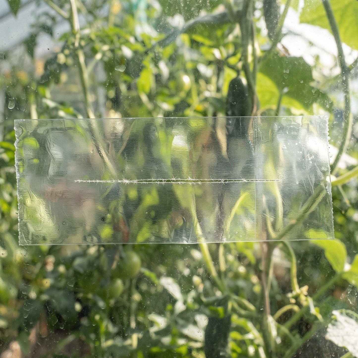 Greenhouse Repair Tape 0.15x32 m 0.15 mm Clear Polyethylene Patch, for Plastic Sheeting & Tent Seaming Sealing, Waterproof & Sun-Resistant, Heavy Duty Greenhouse Sheeting Coverings Film Tape