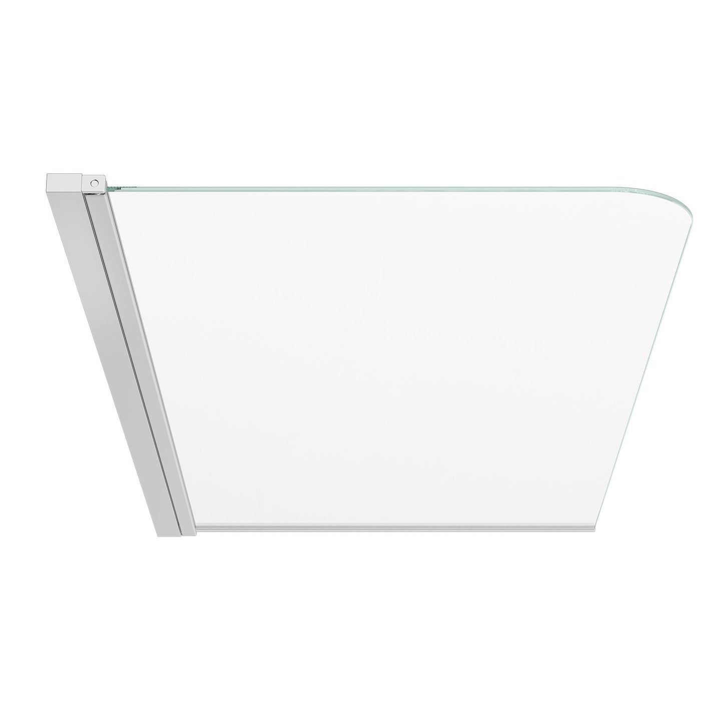 Bathtub Shower Door 700 x 1400 mm Frameless Pivot Tub Door, 6 mm Clear Tempered Glass, Easy-Clean Nano Coating, 180° Folding, Adjustable Sealing Strip, for Home Bathroom Tub, Silver