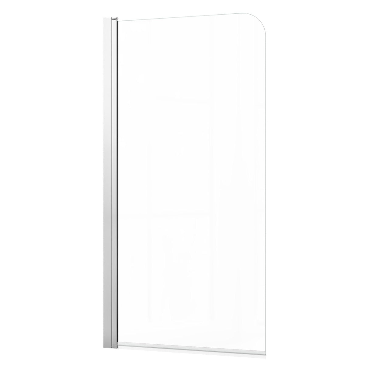 Bathtub Shower Door 700 x 1400 mm Frameless Pivot Tub Door, 6 mm Clear Tempered Glass, Easy-Clean Nano Coating, 180° Folding, Adjustable Sealing Strip, for Home Bathroom Tub, Silver