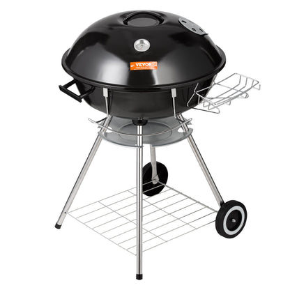 VEVOR 22 inch Kettle Charcoal Grill, Premium Kettle Grill with Wheels and Cover,