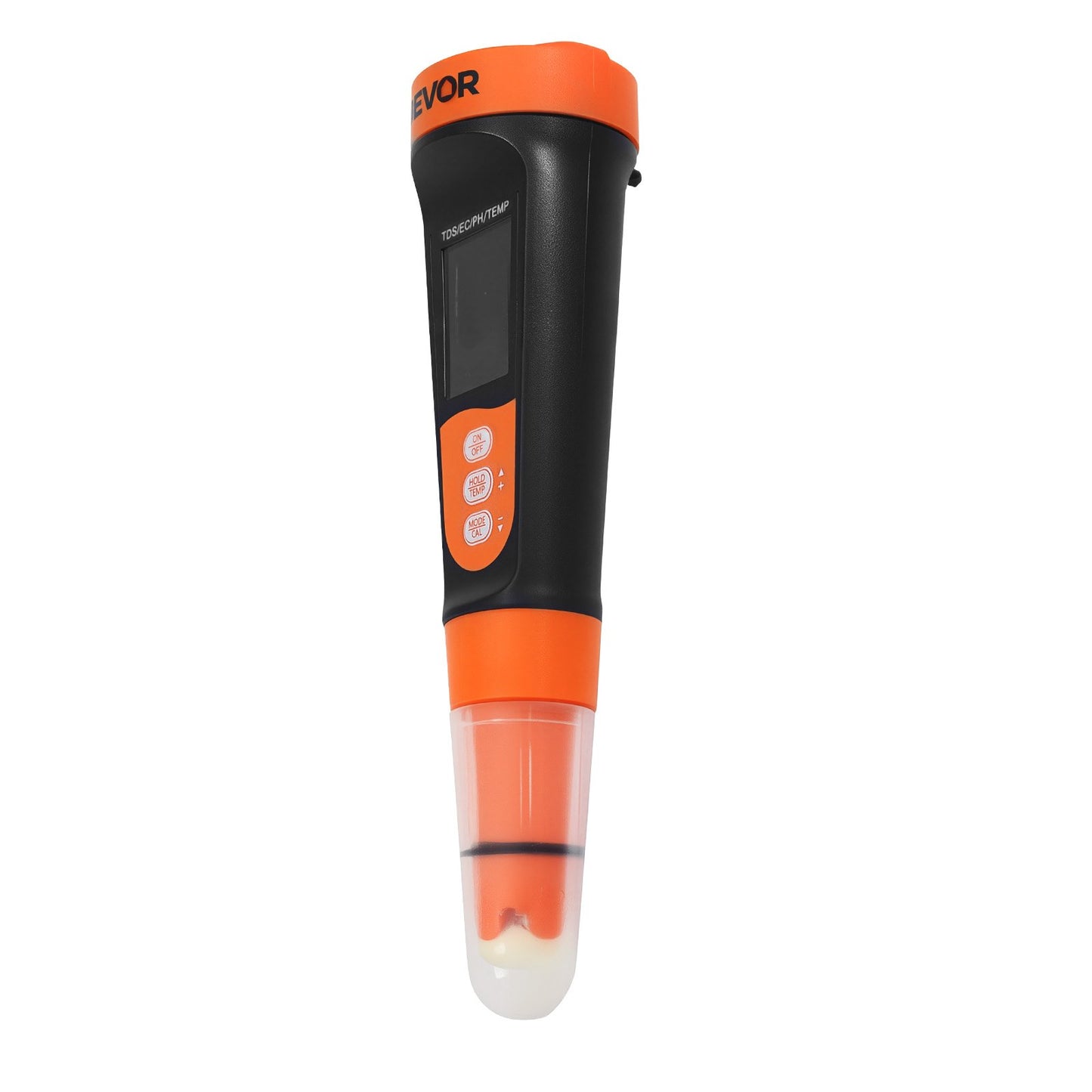 pH Meter, Accurate pH/EC (Conductivity)/TDS (ppm) Multi-Parameter Measurement, IP68 Waterproof Probe, Pocket Tester Kit with Calibration Powder Packets, VA Display, for Water Quality Testing
