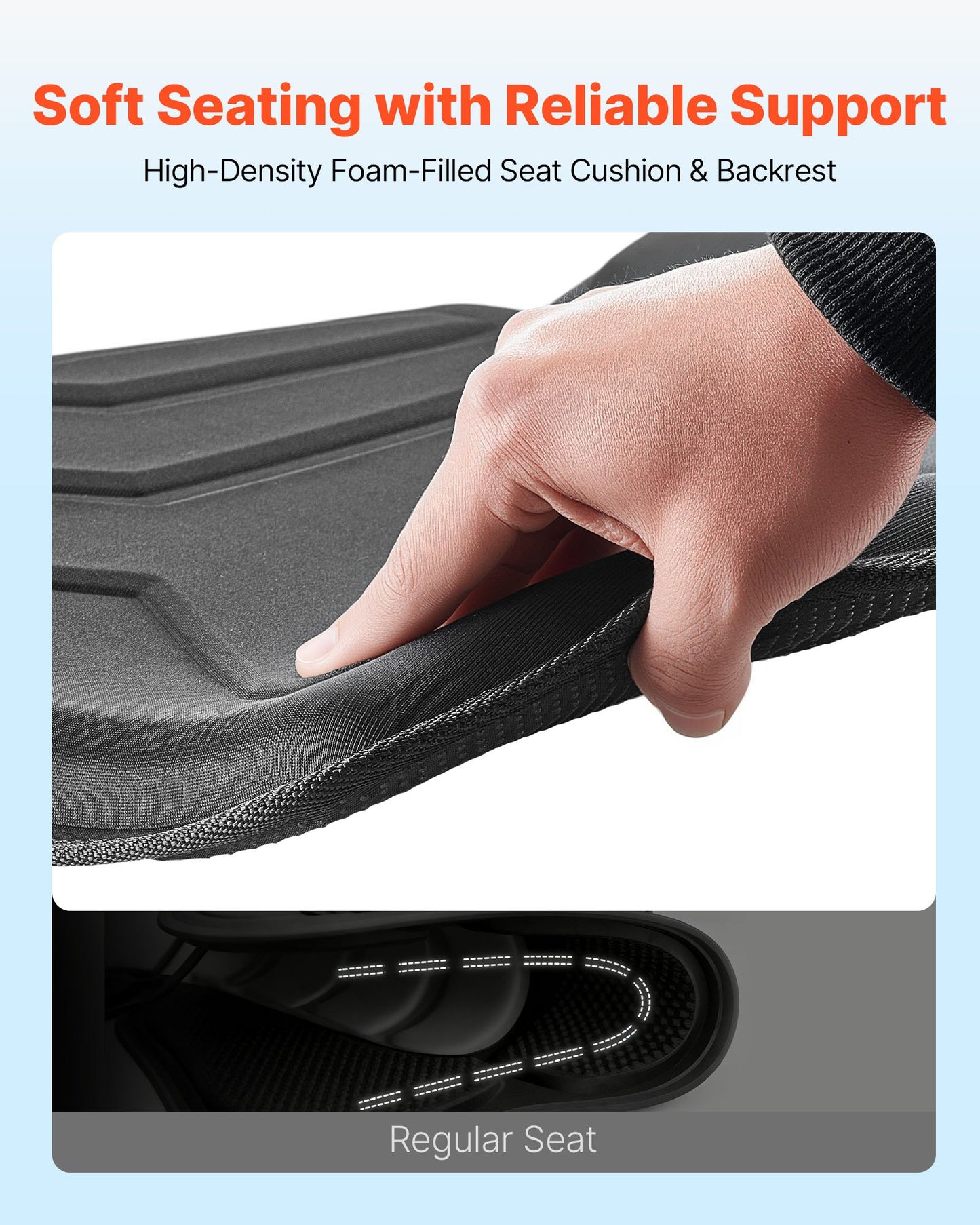 Kayak Seat, 1 Pack 31 mm Thick, Universal Paddle Board Seat with Back Support, Hexagonal Sit-on-Top Soft Padded Cushion with Storage Bag & Adjustable Straps for SUP, Fishing/Inflatable Kayak