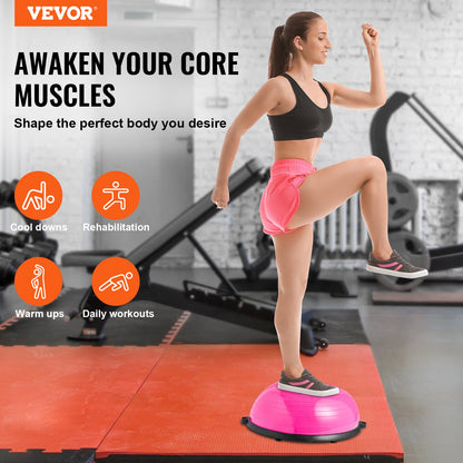 VEVOR Half Exercise Ball Trainer, 23 inch Balance Ball Trainer, 660lbs Capacity