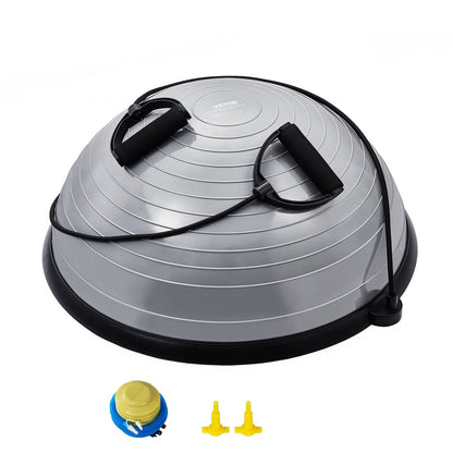 Half Ball Balance Trainer, 300 kg Capacity, with Bands & Pump for Home Workouts