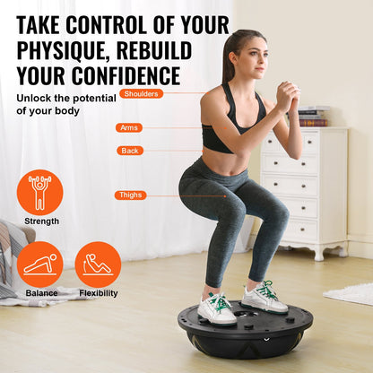 Half Balance Ball Trainer, 300 kg Capacity, 0.58 m Diameter, Home Gym Fitness