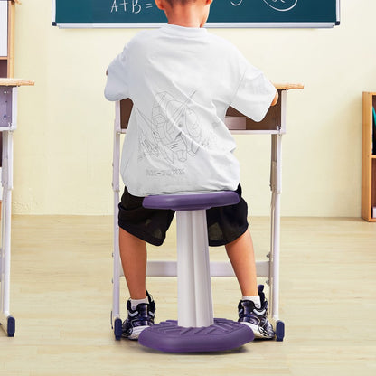 Kids Wobble Chair Active Chair with Sponge Cushion for Age 7-14 Purple