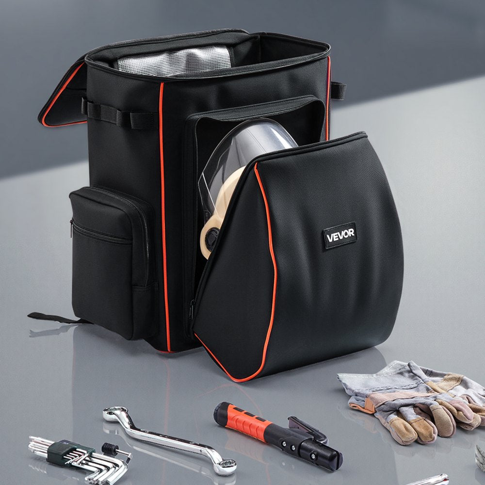 VEVOR 35.6L Welding Backpack 600D Polyester Welder Backpack for Tools and Helmet