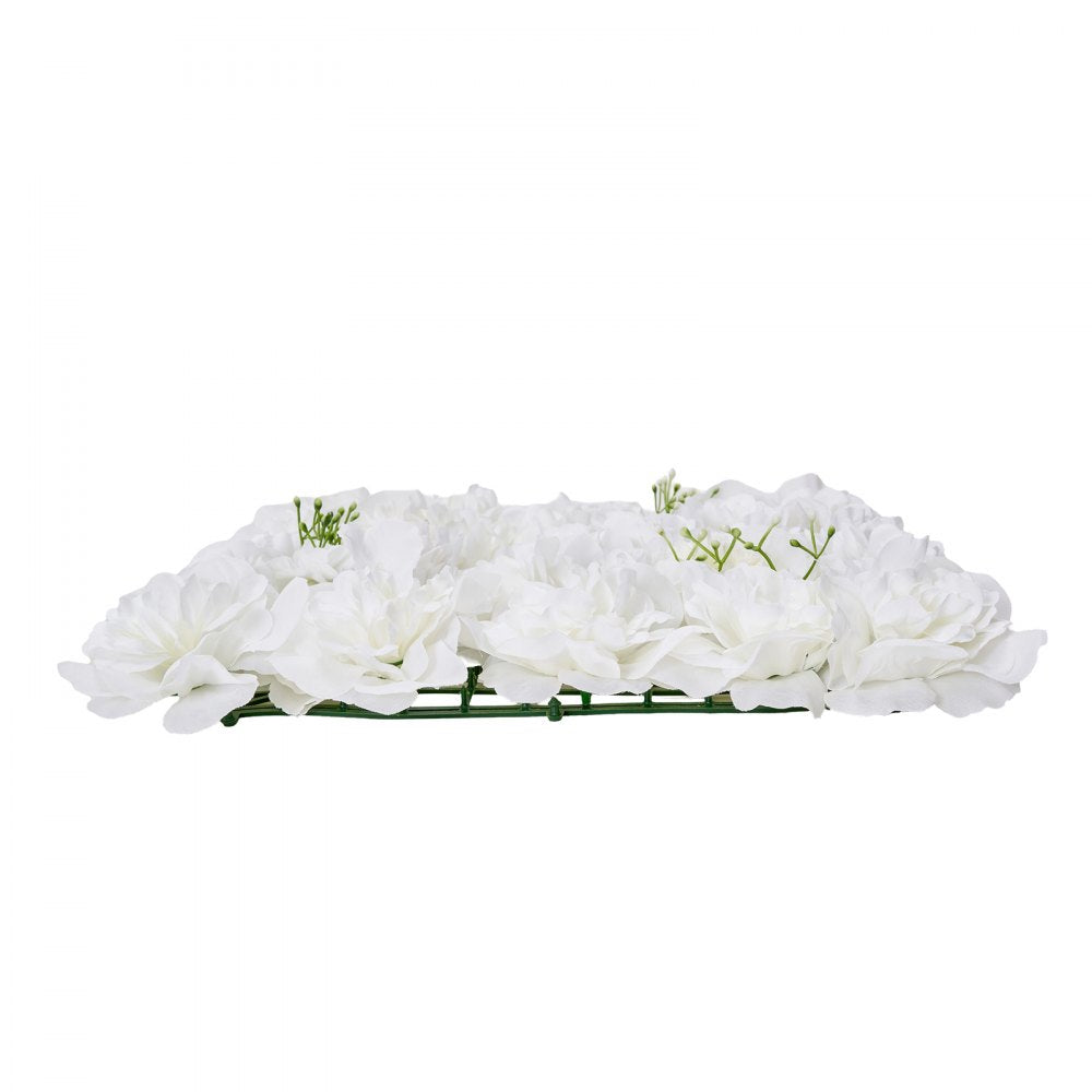 VEVOR 3D Flower Wall Panel 24 PCS 15 x 15 inch Artificial Floral Background for Wedding