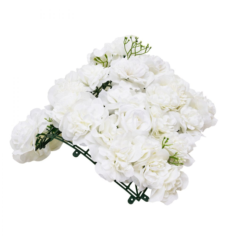 VEVOR 3D Flower Wall Panel 24 PCS 15 x 15 inch Artificial Floral Background for Wedding