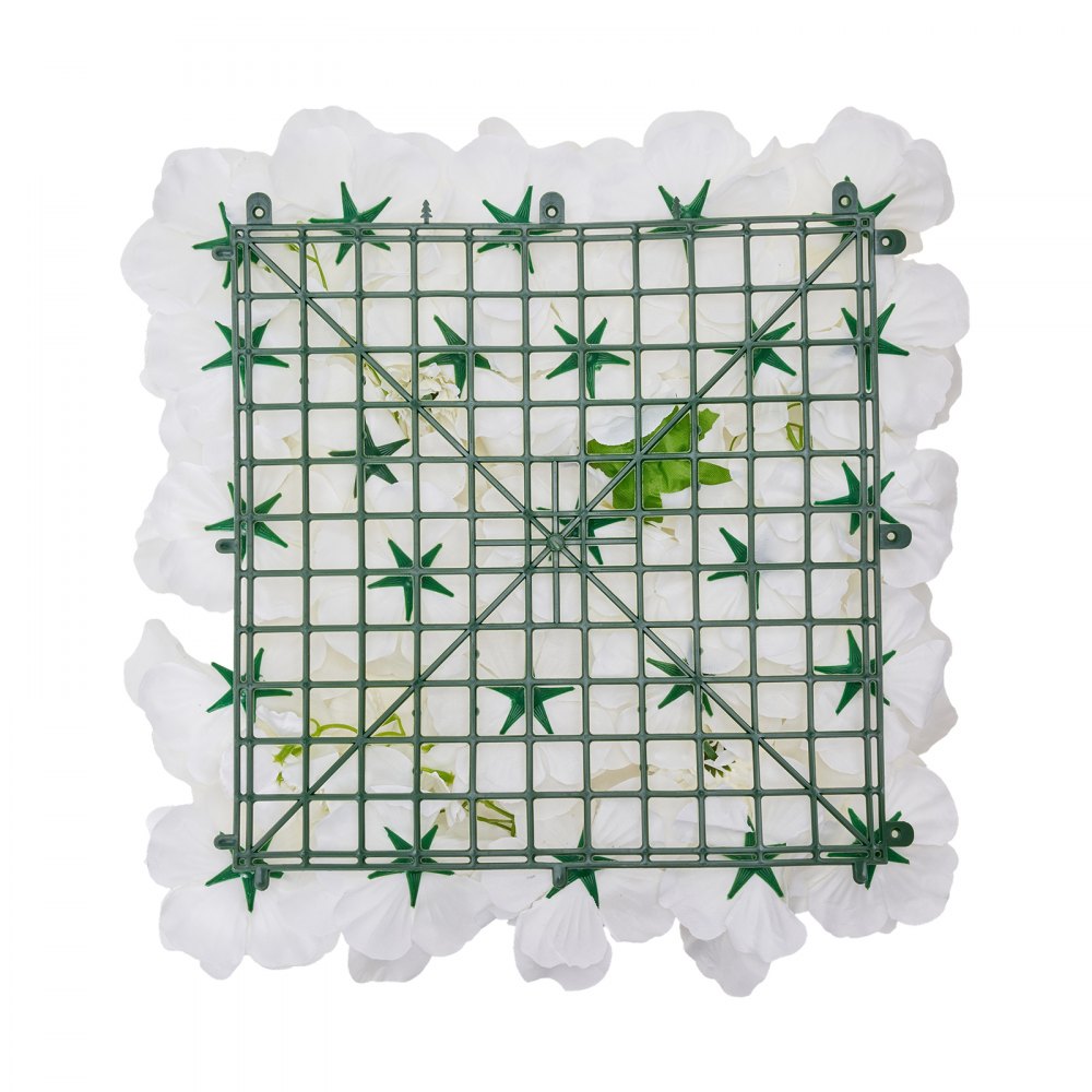 VEVOR 3D Flower Wall Panel 24 PCS 15 x 15 inch Artificial Floral Background for Wedding