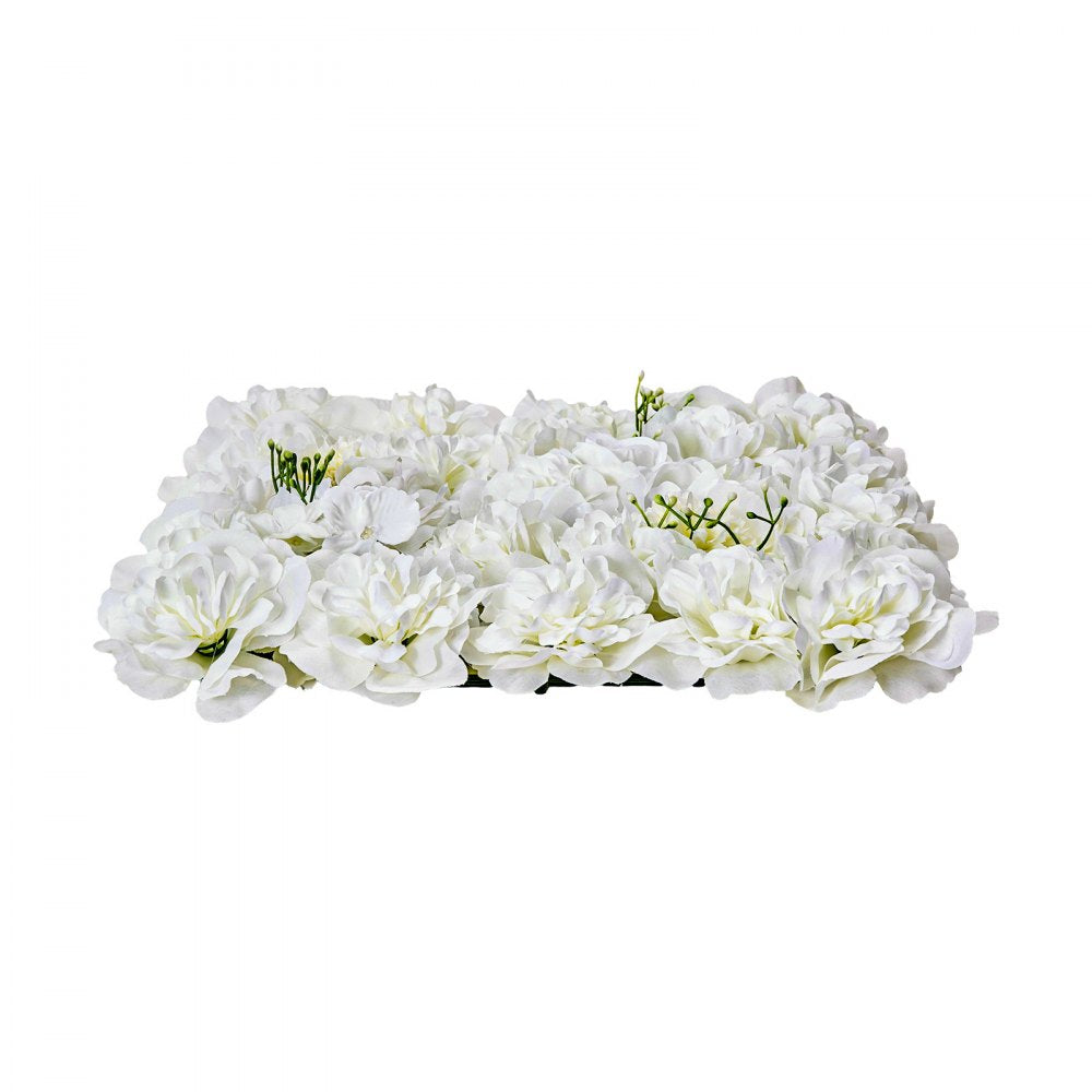 VEVOR 3D Flower Wall Panel 24 PCS 15 x 15 inch Artificial Floral Background for Wedding