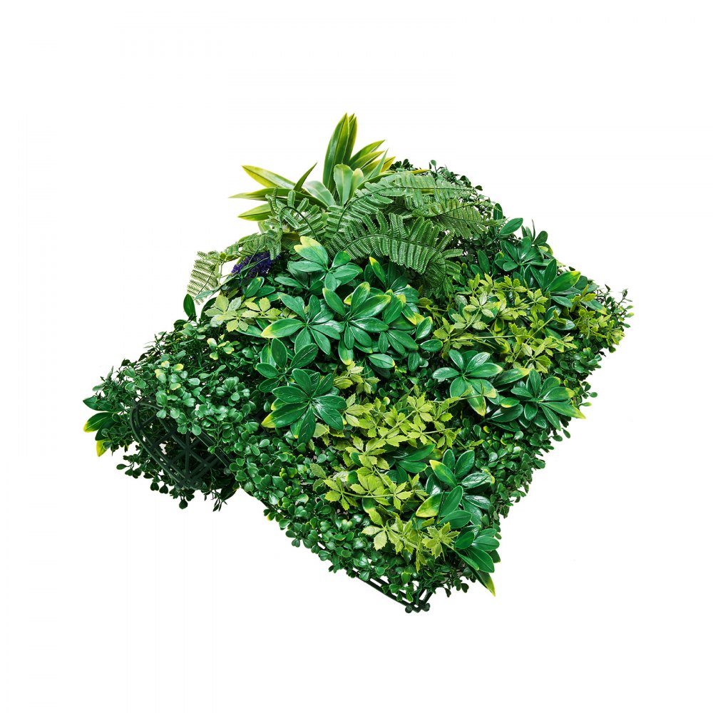 VEVOR Artificial Grass Wall Panels 8 PCS 20 x 20 inch 3D Greenery for Decor