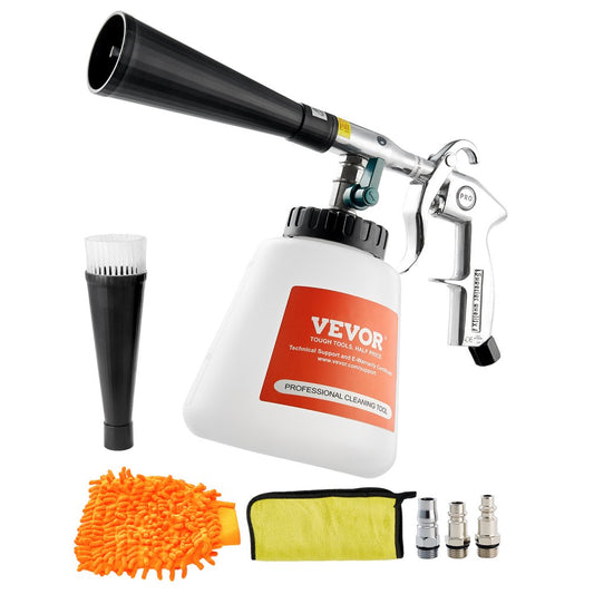 Car Cleaning Gun 6-9.2Bar High-Pressure Air Blow Gun with 1L Liquid Bottle