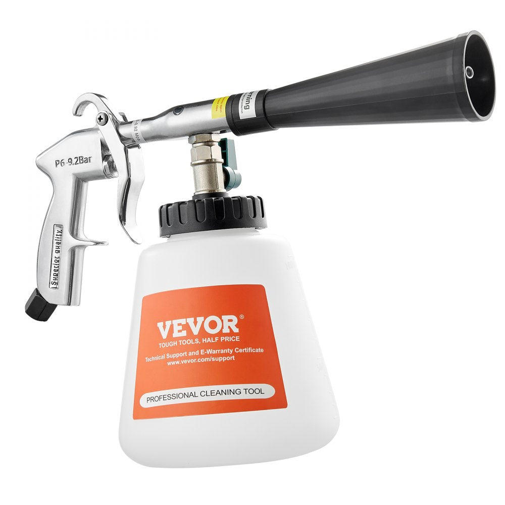 Car Cleaning Gun 6-9.2Bar High-Pressure Air Blow Gun with 1L Liquid Bottle