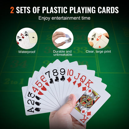 300-Piece Casino Clay Poker Set with Case, Cards & Dice for Casino Games