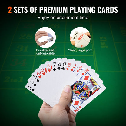 Poker Chip Set, 500-Piece Poker Set, Complete Poker Playing Game Set with Aluminum Carrying Case, 11.5 Gram Casino Chips