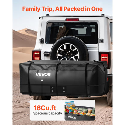 VEVOR Hitch Cargo Carrier Bag 146 x 49.5 x 60.5 cm (16 Cubic Feet) Waterproof