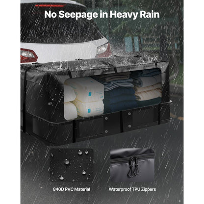VEVOR Hitch Cargo Carrier Bag 146 x 49.5 x 60.5 cm (16 Cubic Feet) Waterproof