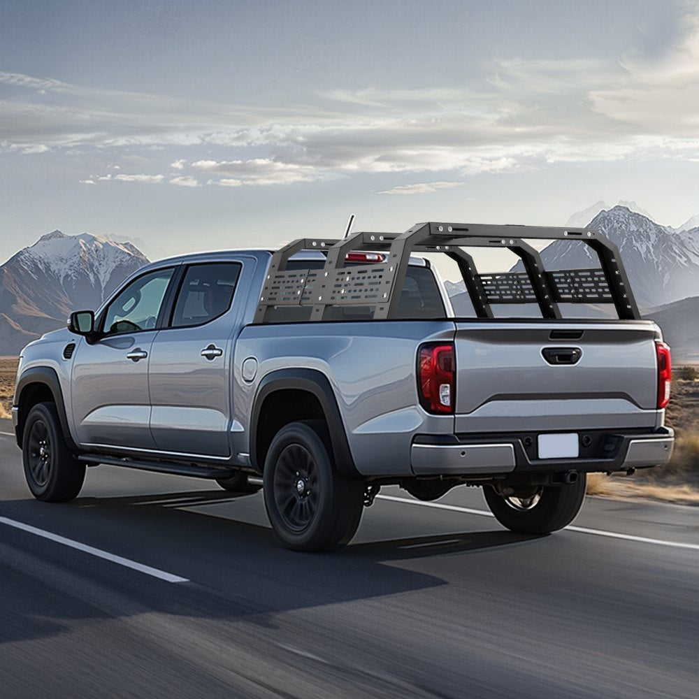 VEVOR Overland Truck Bed Rack 408.2 kg Static Capacity Fit Tacoma/Gladiator JT