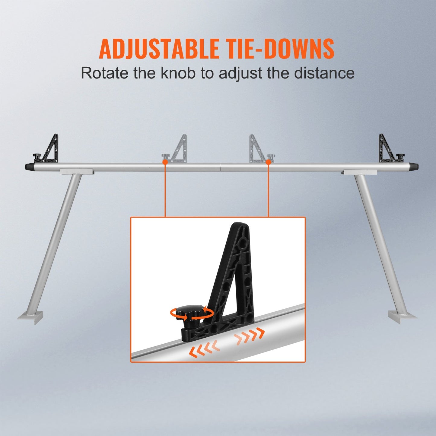 VEVOR Truck Rack Pick up Truck Ladder 71"x31" Size 800 lbs Capacity for Kayak
