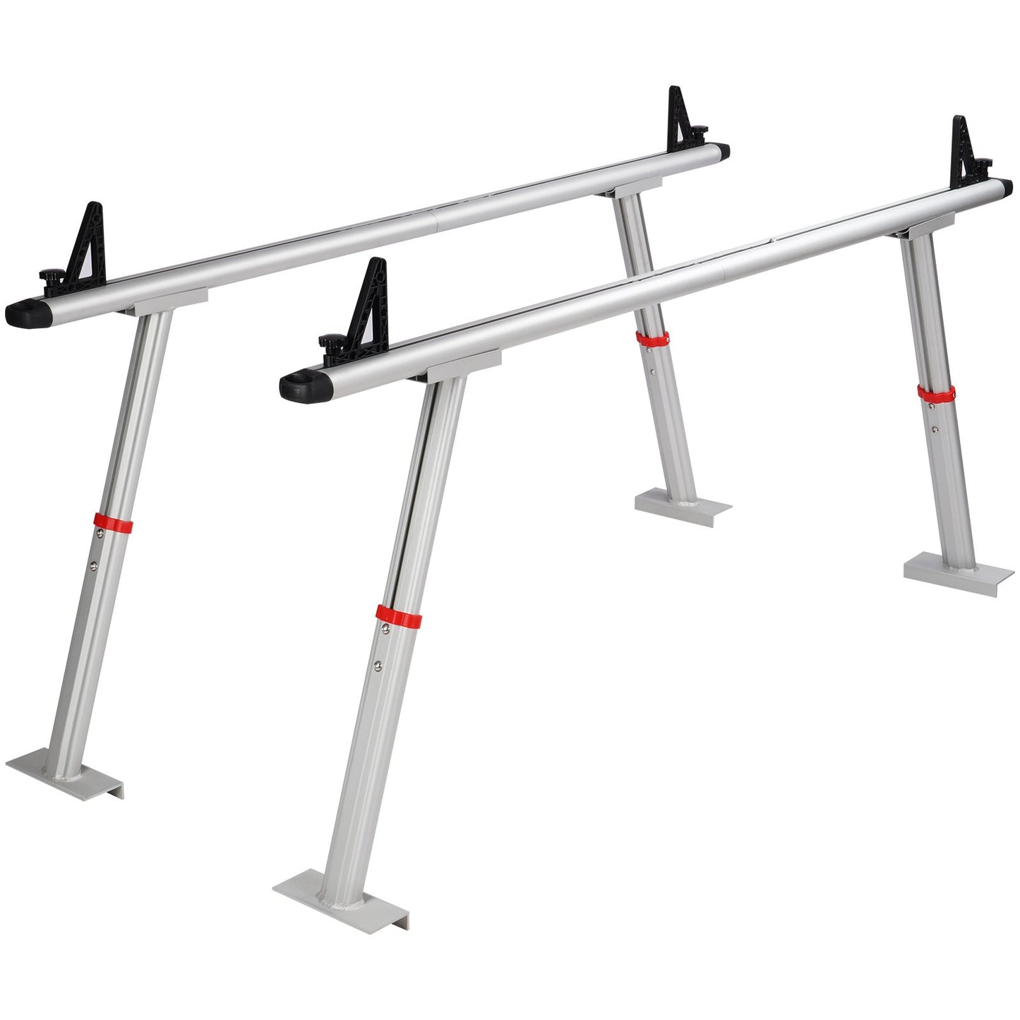 VEVOR Truck Rack, 363lbs Capacity, 19-34in Adjustable Height, Aluminum Ladder Rack