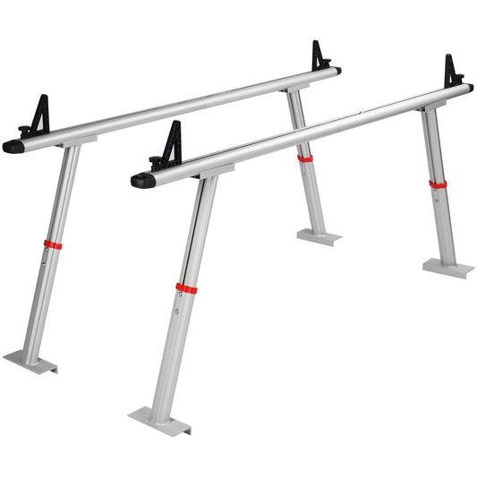 VEVOR Truck Rack, 363lbs Capacity, 19-34in Adjustable Height, Aluminum Ladder Rack