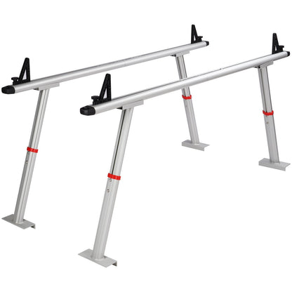 Adjustable Aluminum Truck Rack, 363 kg Capacity, 0.5-0.9m Height, No Drilling Needed