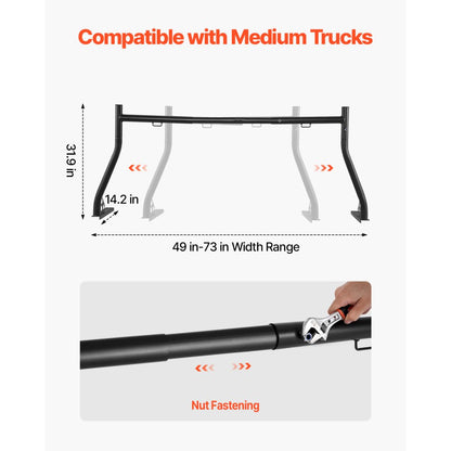 VEVOR Truck Ladder Rack Universal Cargo Rack 362.9 kg Capacity for Large Cargo