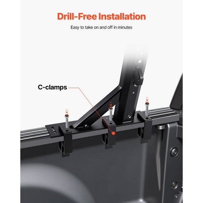 VEVOR Truck Ladder Rack Non-Drilling Bed Rack 362.9 kg Capacity for Large Cargo
