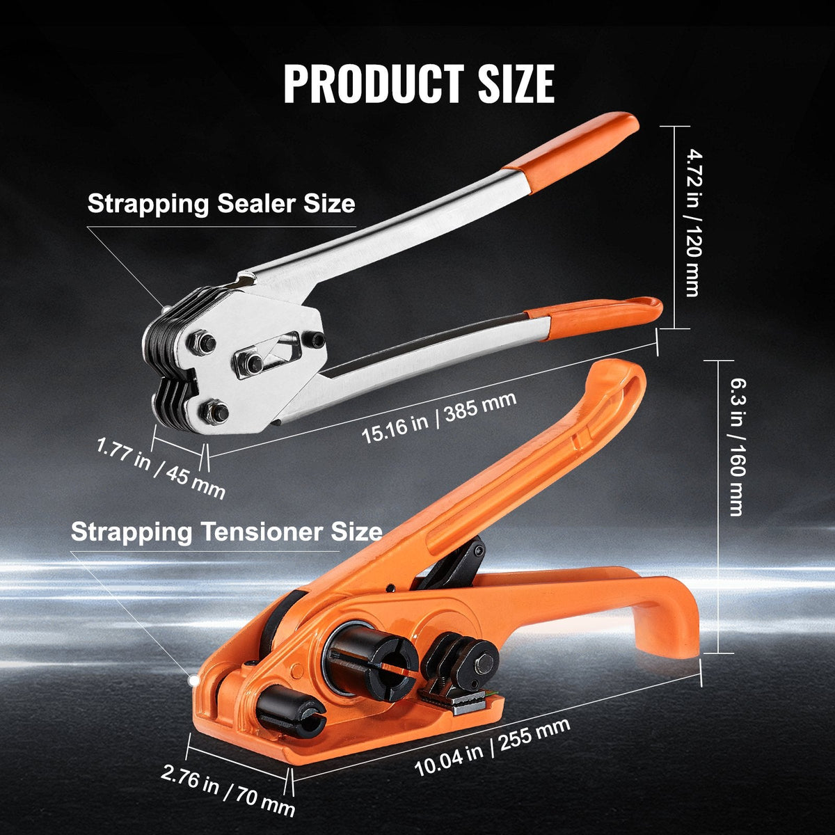 Manual banding tensioner and sealer simplify tightening and fastening packages efficiently