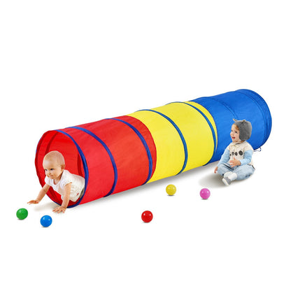 Colorful Kids Pop-Up Play Tunnel Tent for Indoor/Outdoor Fun, 0.45m x 1.8m