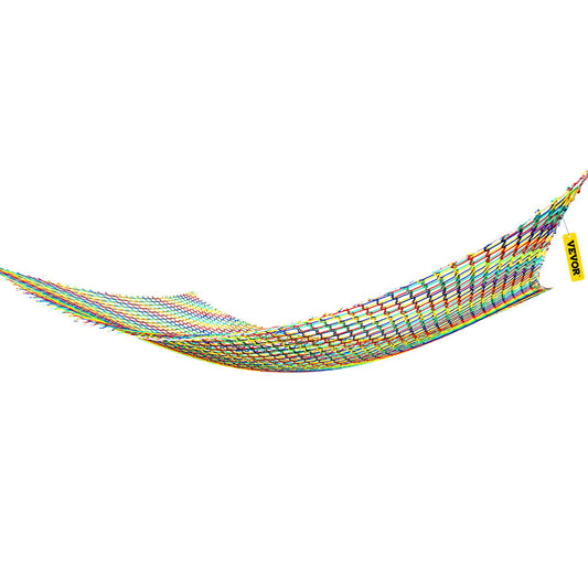 VEVOR Climbing Cargo Net, 4.5 x 3.2 m Playground Climbing Cargo Net, Polyester Double