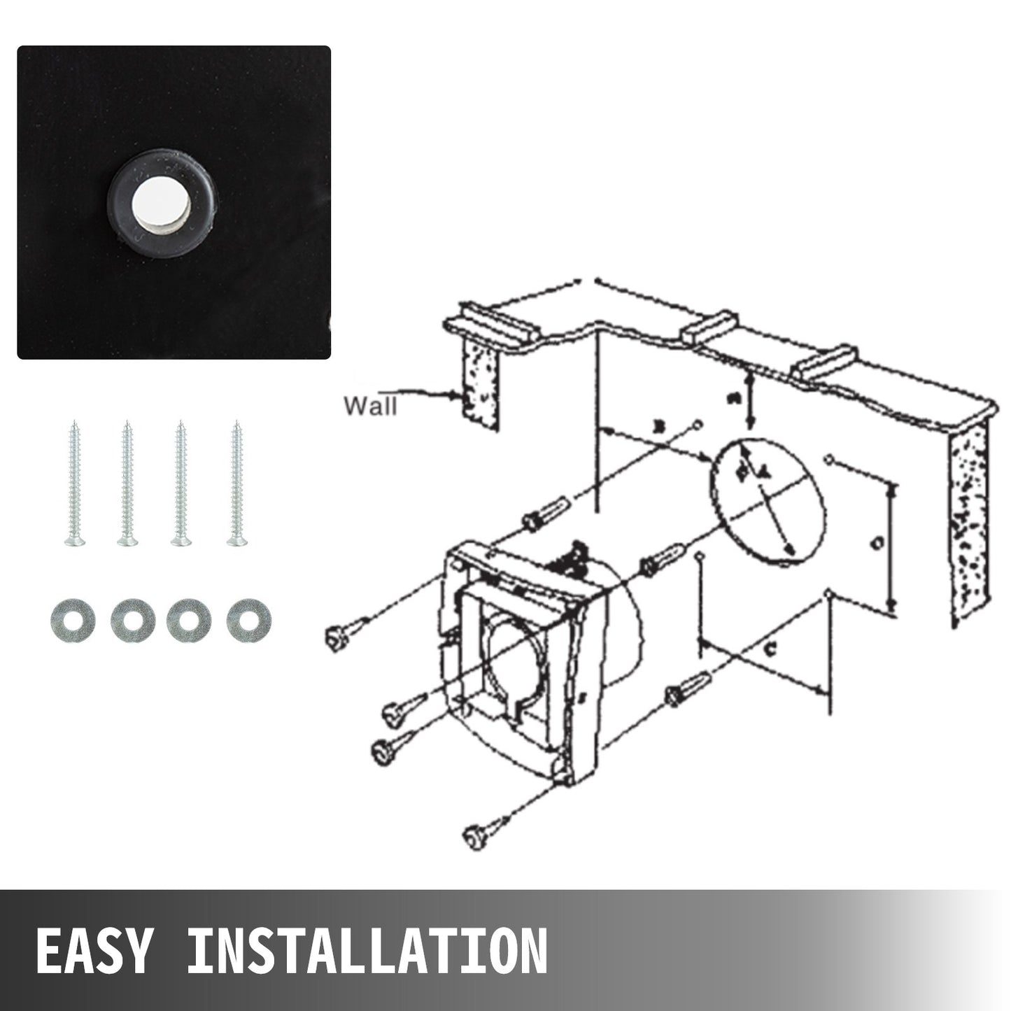 VEVOR 12 Inch Industrial Ventilation Extractor ventilation fan commercial air blower