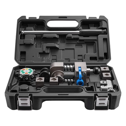 Professional Brake Line Flaring Tool, 45 Degree Double Flare Bubble Flare Tool Kit for 4.76mm, 6.35mm, 7.94mm, 9.52mm Copper Aluminum Thin Steel Tubes