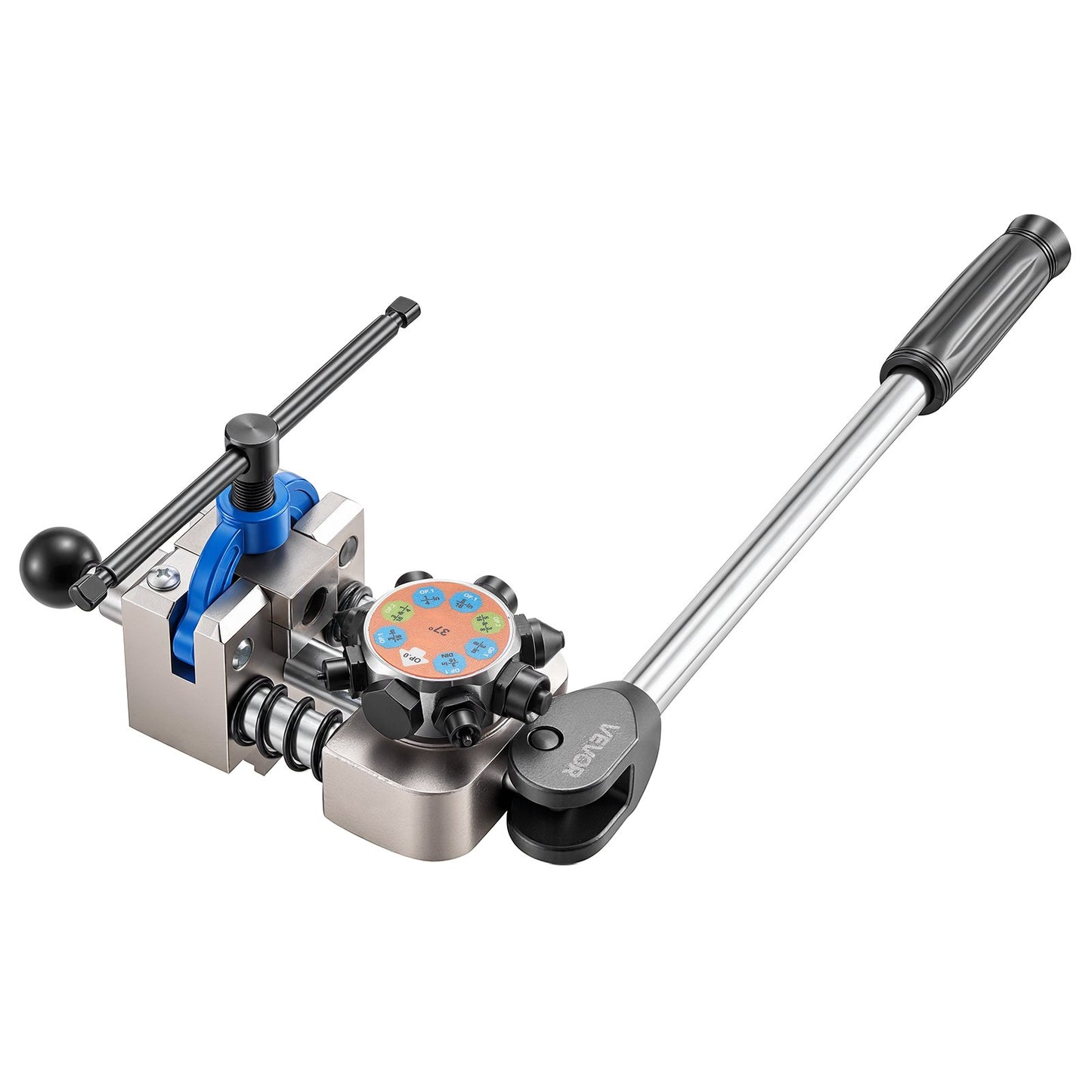 Professional Brake Line Flaring Tool, 45 & 37 Degree Double Flare Bubble Flare Tool Kit for 4.76mm, 6.35mm, 7.94mm, 9.52mm Copper Aluminum Thin Steel Tubes