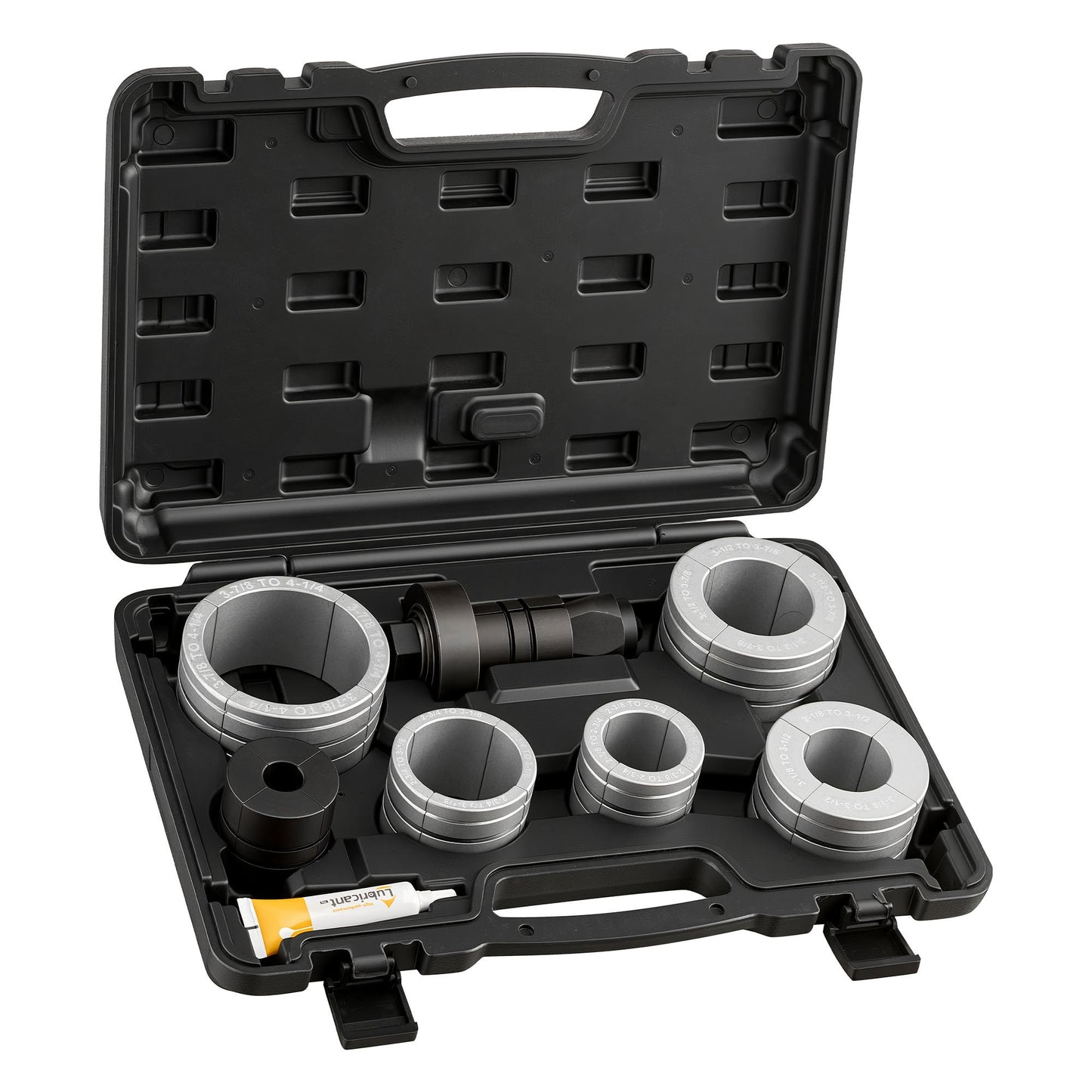 Exhaust Pipe Expander Tool Kit, 41.27mm - 107.95mm Exhaust Pipe Stretcher, Muffler Pipes Spreader with 7 Heavy-Duty Collects & Storage Case, Automotive Car Tool Kit for Tailpipes Tubes