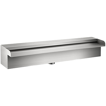 Waterfall Pool Fountain 30 x 11.5 x 8 cm Rectangular Pool Fountain Constructed Stainless Steel Swimming Pond Waterfall Blade Cascade for Garden Pond Indoors And Outdoors