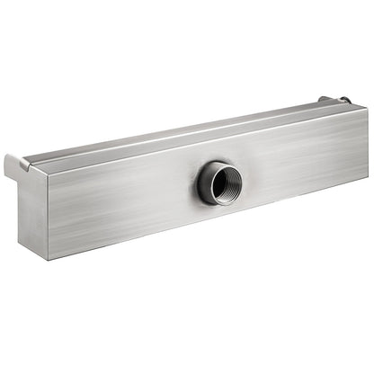Waterfall Pool Fountain 30 x 11.5 x 8 cm Rectangular Pool Fountain Constructed Stainless Steel Swimming Pond Waterfall Blade Cascade for Garden Pond Indoors And Outdoors