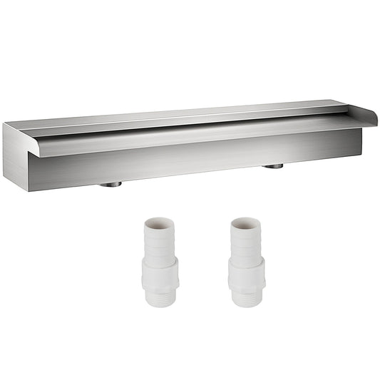 VEVOR Pool Fountain Stainless Steel Pool Waterfall 23.6\" x 4.5\" x 3.1\"(W x D
