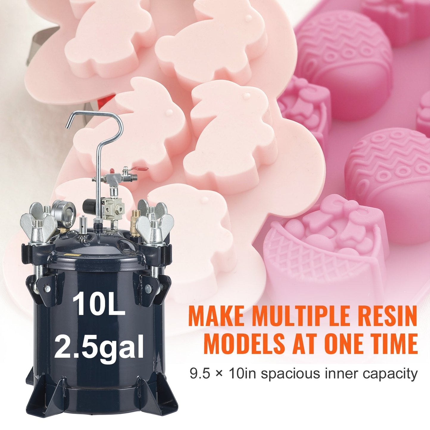 10L Resin Pressure Pot with Dual-Valve Design for Efficient Spray Painting
