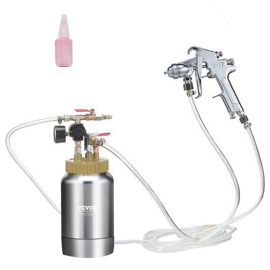 VEVOR 2L/0.5gal Spray Paint Pressure Pot Tank, Lightweight Air Paint Pressure Pot,