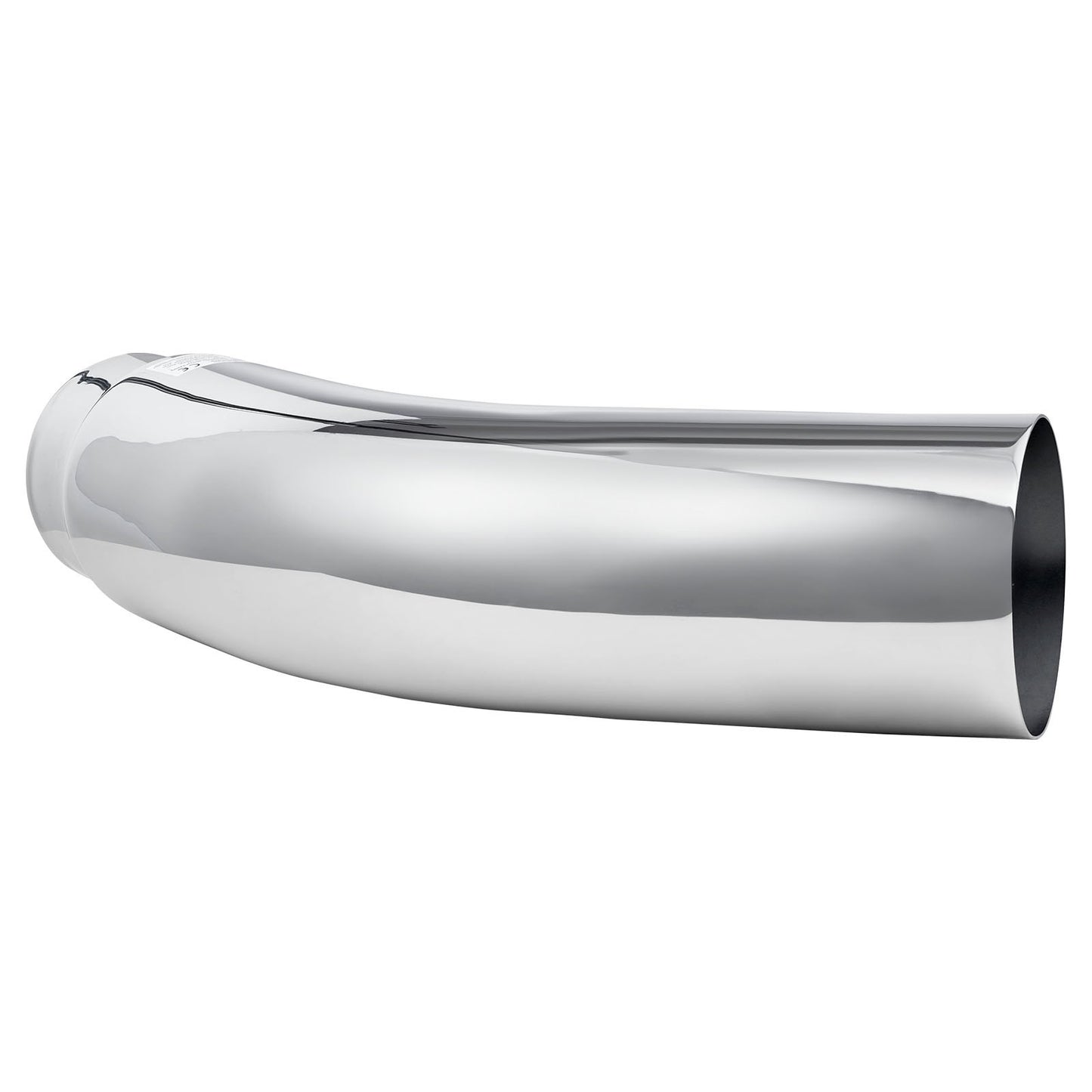 Elbow Exhaust Tip, 127mm Inlet, 152.4mm Outlet, 584mm Overall Length, Chrome Turn Down Exhaust Tip with Clamp for Truck, Sedan, Sports Car, SUV, Chrome Structure for High Temperature Resistance