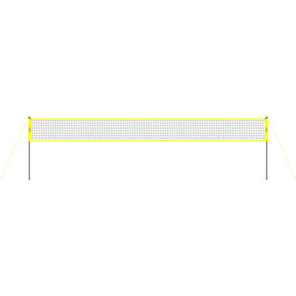 VEVOR Outdoor Portable Volleyball Net System, Adjustable Height Steel Poles, Professional Volleyball Set with PVC Volleyball, Pump, Carrying Bag, Heavy Duty Volleyball Net for Backyard, Beach, Lawn