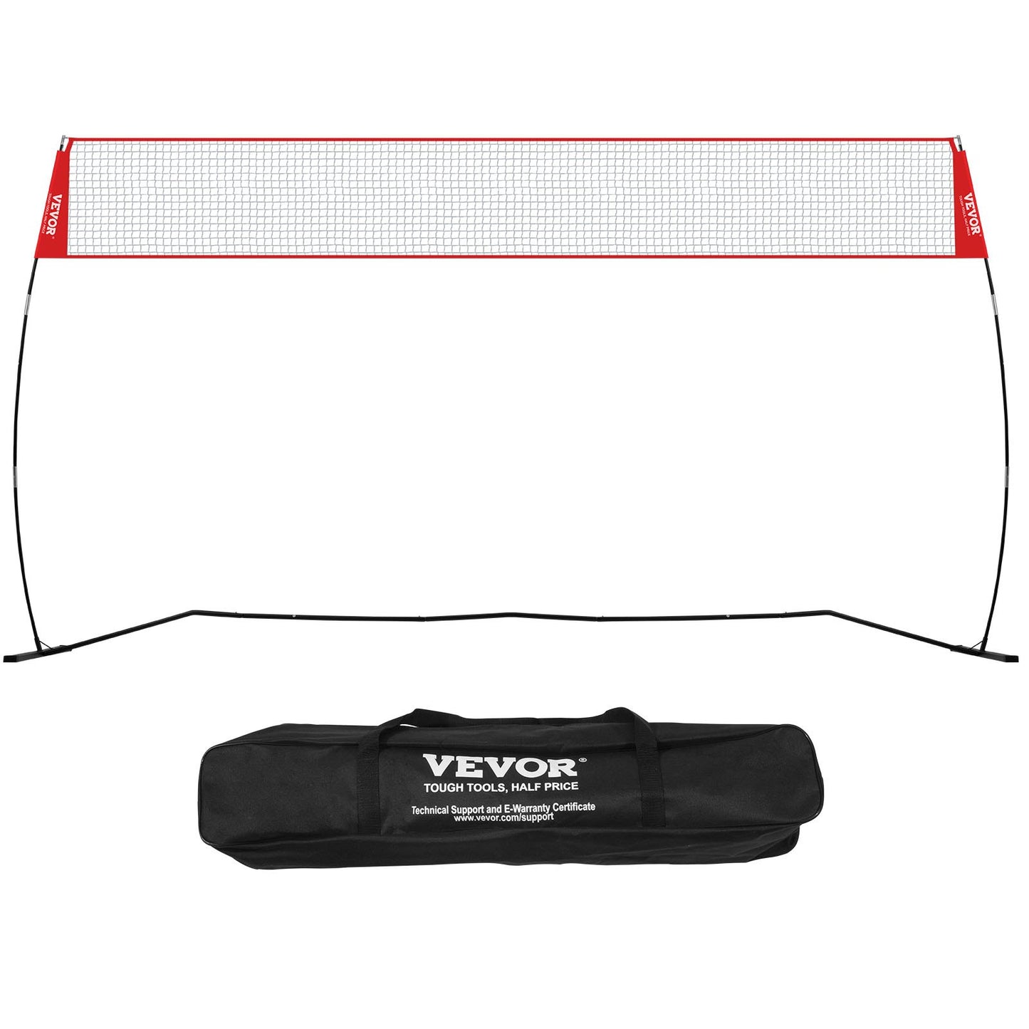 VEVOR Freestanding Volleyball Training Net for Indoor or Outdoor Use, Adjustable