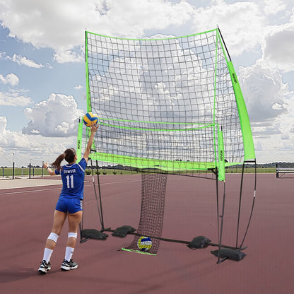 VEVOR Volleyball Training Net System 2490x3460mm Portable Practice Equipment Indoor Outdoor