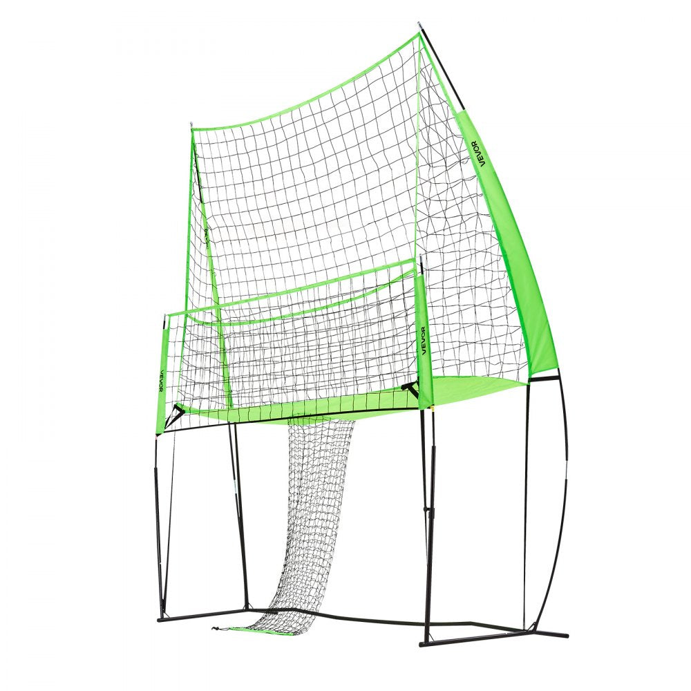 VEVOR Volleyball Training Net System 2490x3460mm Portable Practice Equipment Indoor Outdoor