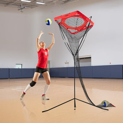 VEVOR Volleyball Setter Training Equipment Trainer Net Angle Height Adjustable