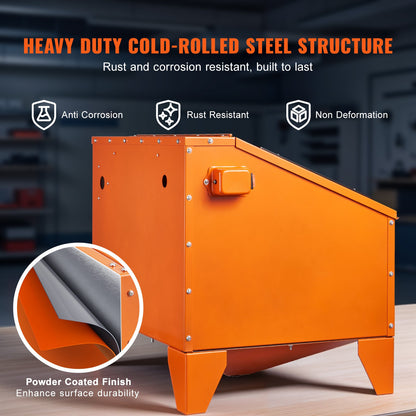VEVOR 40 Gallon Sandblasting Cabinet, 40-120PSI Portable Benchtop Sand Blasting