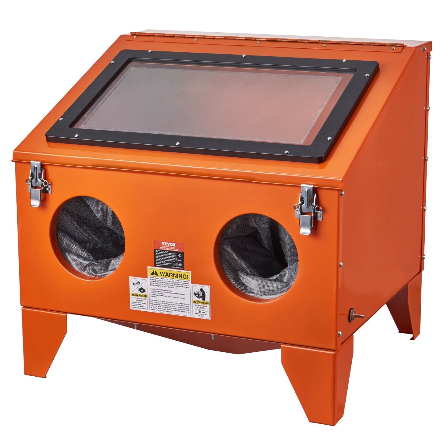 40 Gallon Sandblasting Cabinet, 40-120PSI, Heavy Duty Steel Blaster, 23.5kg Capacity